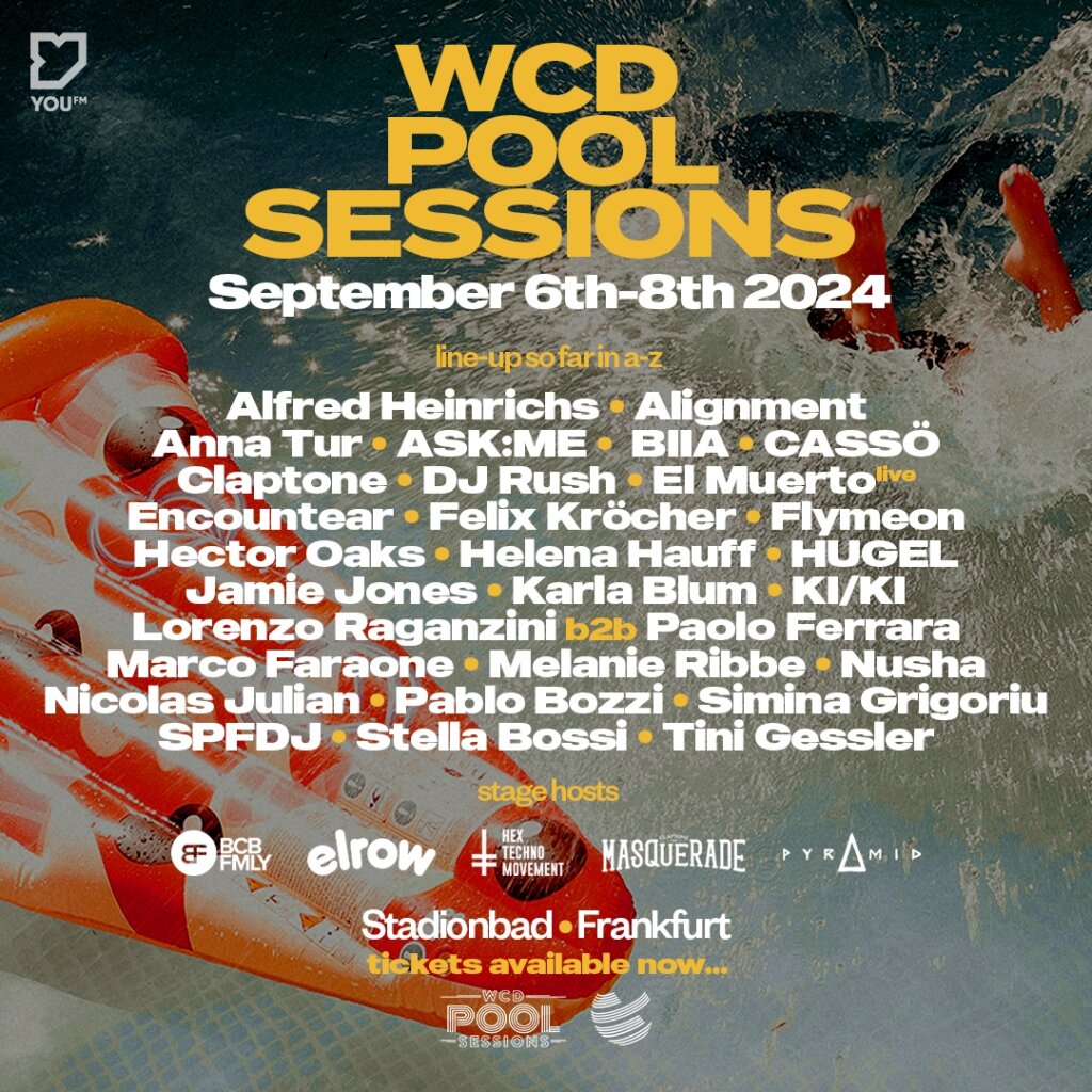 WCD POOL SESSIONS 2024 (Frankfurter Underground Festival) Line Up Phase 1 POPHIMMEL.de